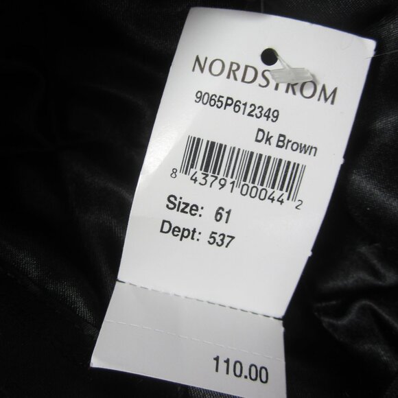 NEW Wigens 7 5/8" NWT Harris Tweed Newsboy Brown Herringbone Size 61 Insulated - Picture 10 of 14